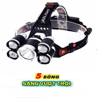 Đèn pin đội đầu 5 bóng Led siêu sáng
