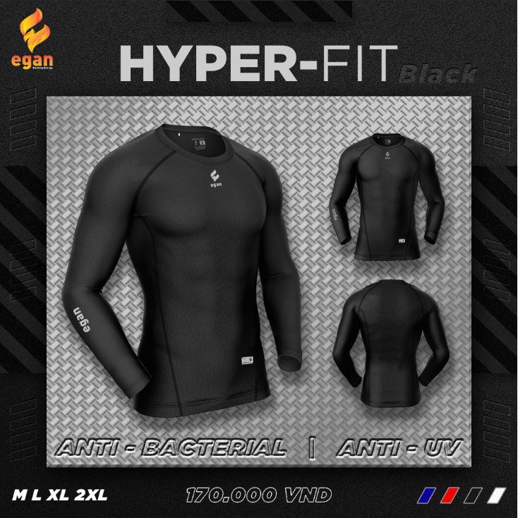 Áo Body Thể Thao Tay Dài Hyper-Fit Chống Tia UV