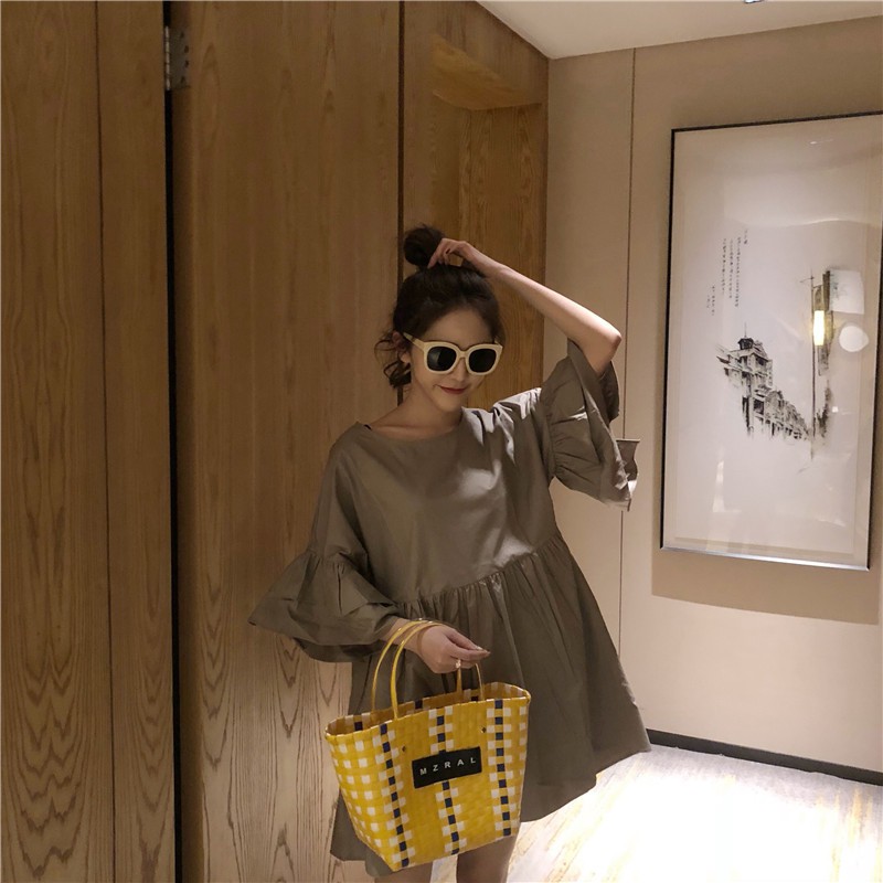 Women Summer Double Sleeves Cute Dress | BigBuy360 - bigbuy360.vn