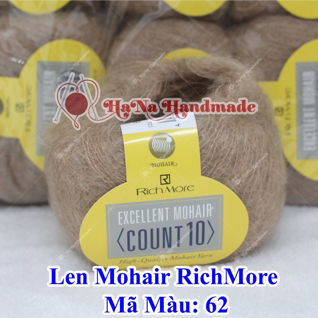 Len Mohair Richmore trơn 190k/ cuộn 20gam ~ 200 mét