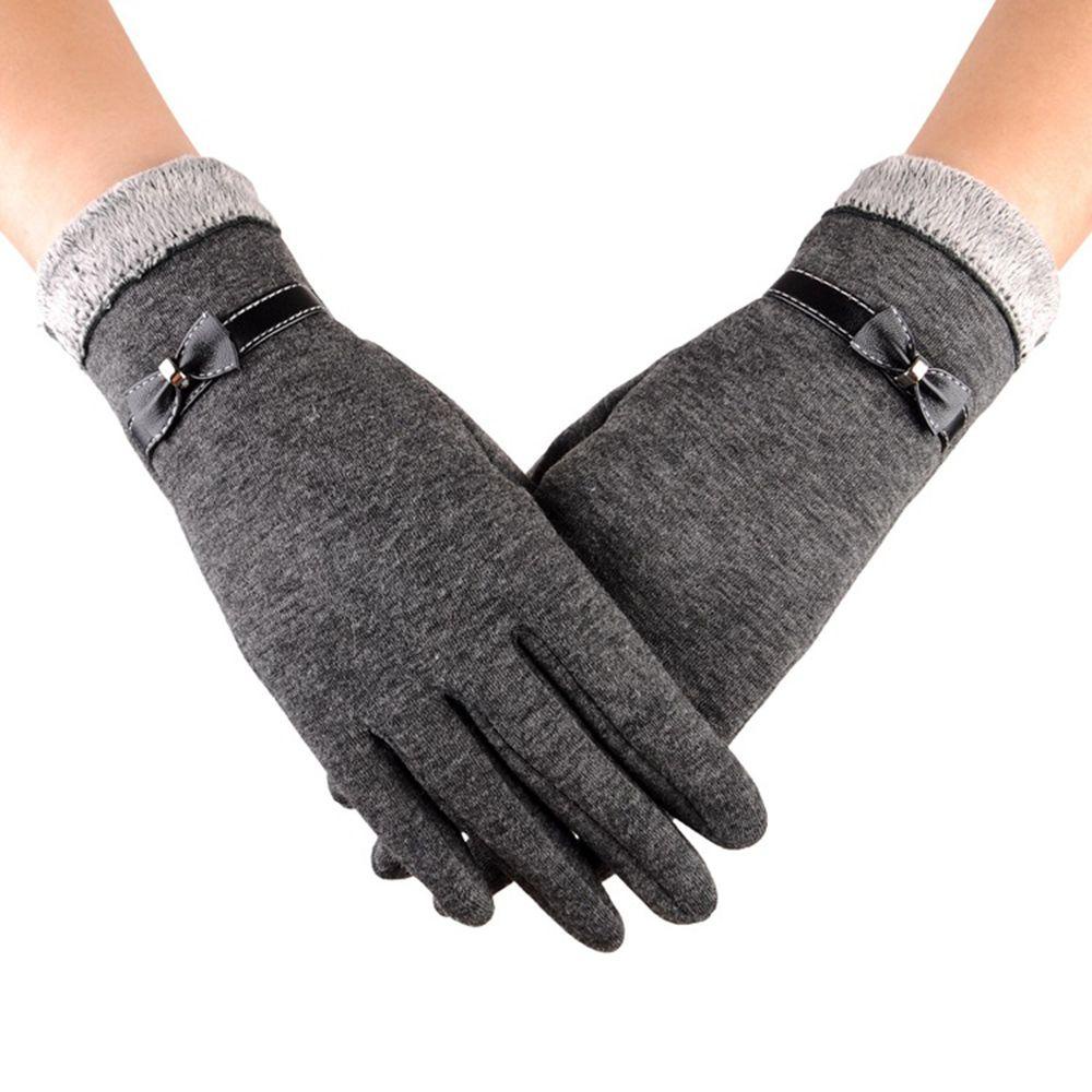 1 Găng Tay Giữ Ấm Chống Gió Có Thể Chạm Cảm Ứng Dễ Thương Cho Nữ
