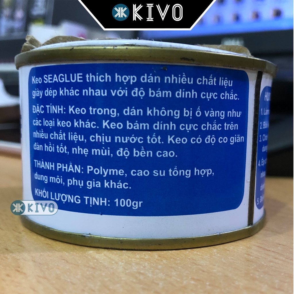 Keo Dán Giày - Keo Siêu Dính Đa Năng Sea Glue 100gr Chịu Lực , Chịu Nước Tốt, Có Khả Năng Co Giãn Đàn Hồi Tốt - Kivo