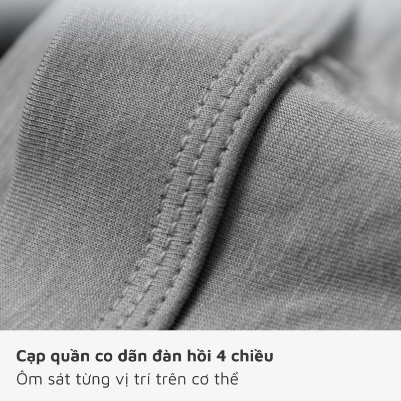 Quần sịp đùi nam, quần lót boxer vải sợi tre an toàn thân thiện ACX09