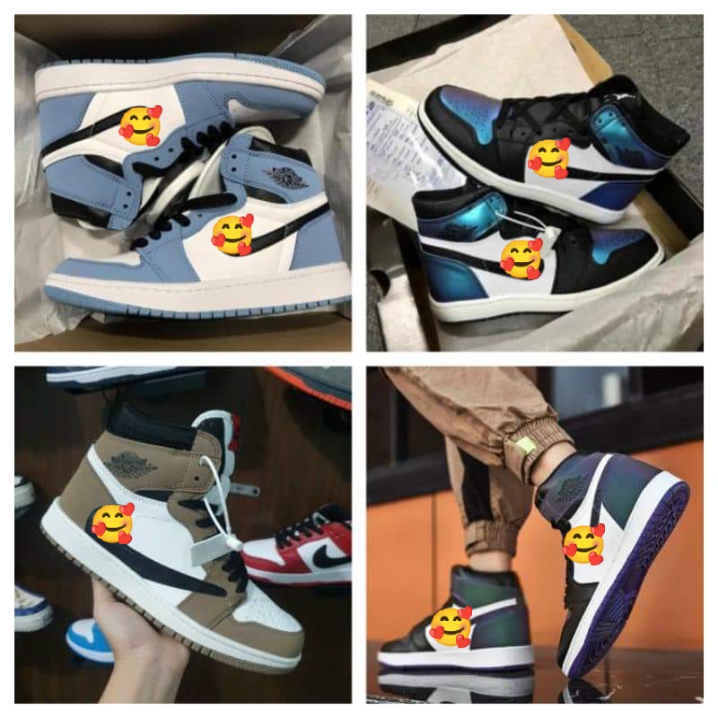 Giày Thể Thao Nam Nữ Jordan JD1 High Xám Cổ Cao Thời Trang Full Box Bill | BigBuy360 - bigbuy360.vn