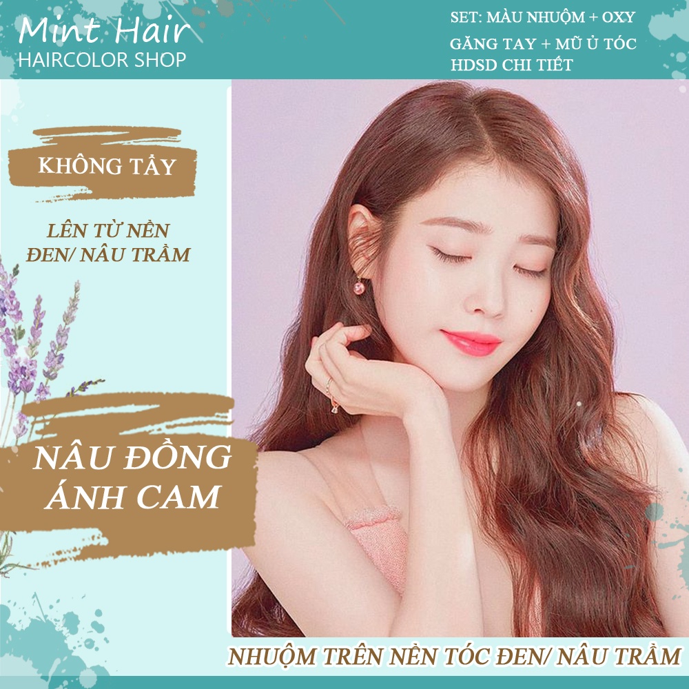 Thuốc Nhuộm Tóc Nâu Đồng Ánh Cam