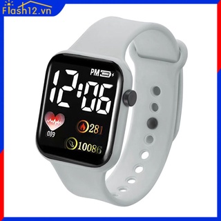 ⭐Trong kho ⭐Đồng Hồ Điện Tử Mặt Vuông Nhỏ Có Đèn LED Thời Trang Cho Bé