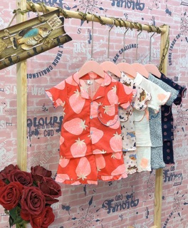 Bộ Pyjama cotton cho bé gái