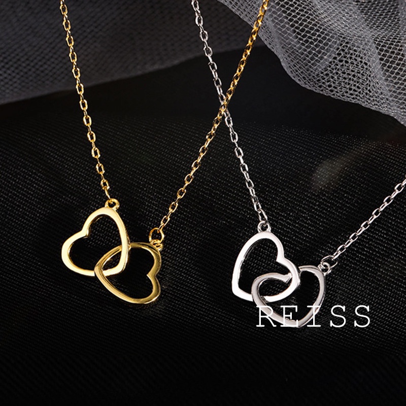 Dây chuyền zircon mạ bạc 925 mặt hình trái tim thời trang dành cho nữ