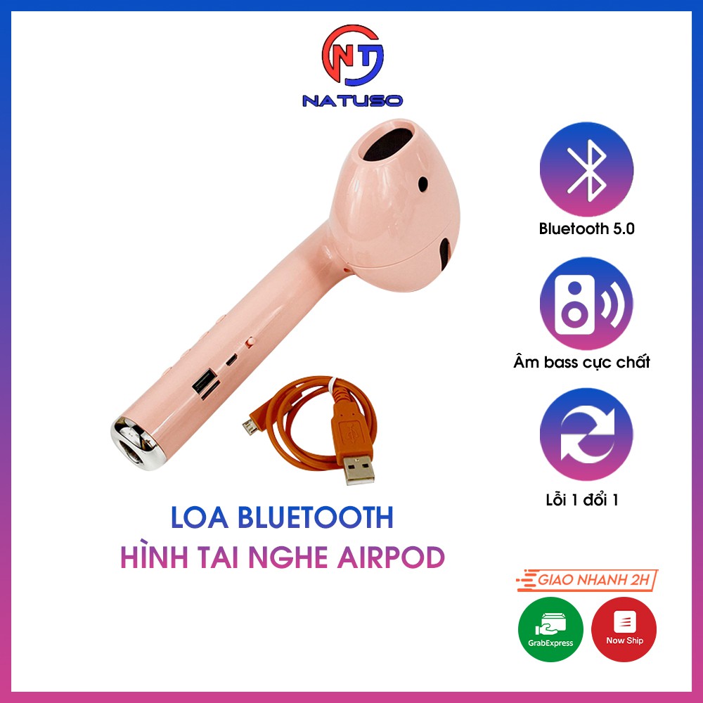 Loa Bluetooth Hình Tai Nghe i12 Lớn Nghe Nhạc Không Dây Âm Thanh Chất Lương