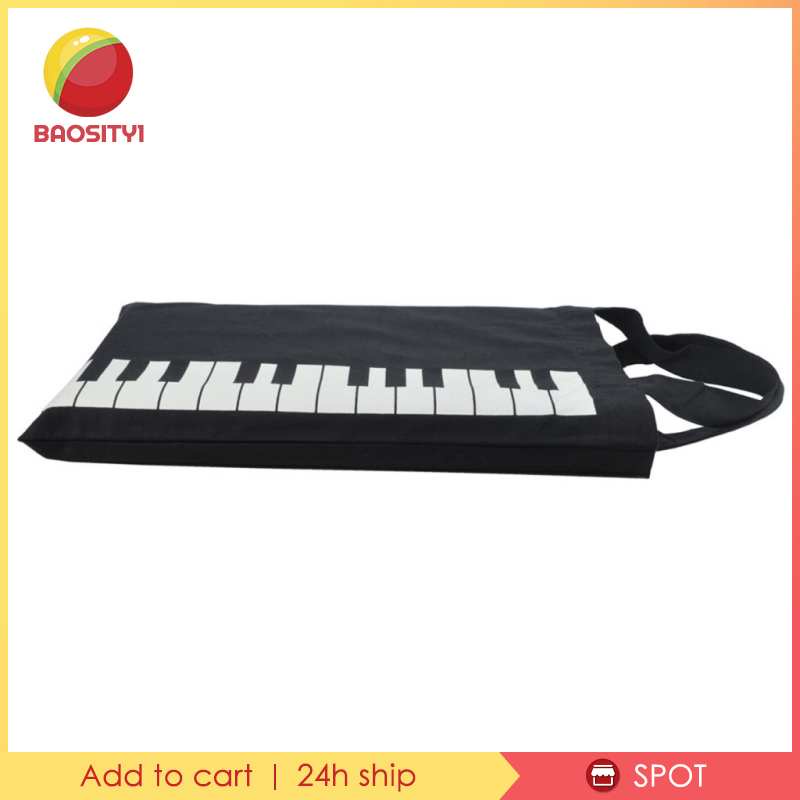 【Hàng sẵn sàng】Túi xách tote hình phím đàn piano