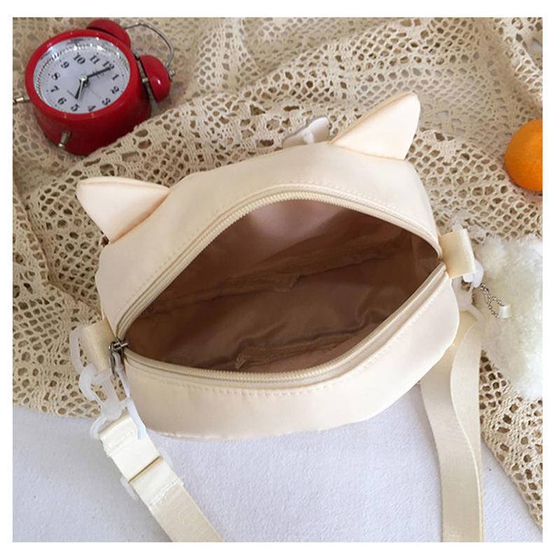 Túi Đeo Chéo Canvas Họa Tiết Hoạt Hình Dễ Thương Phong Cách Nhật Bản 2022 Dành Cho Nữ