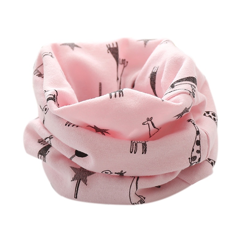 Khăn Choàng Cổ Cotton Họa Tiết Hoạt Hình Xinh Xắn Dành Cho Bé