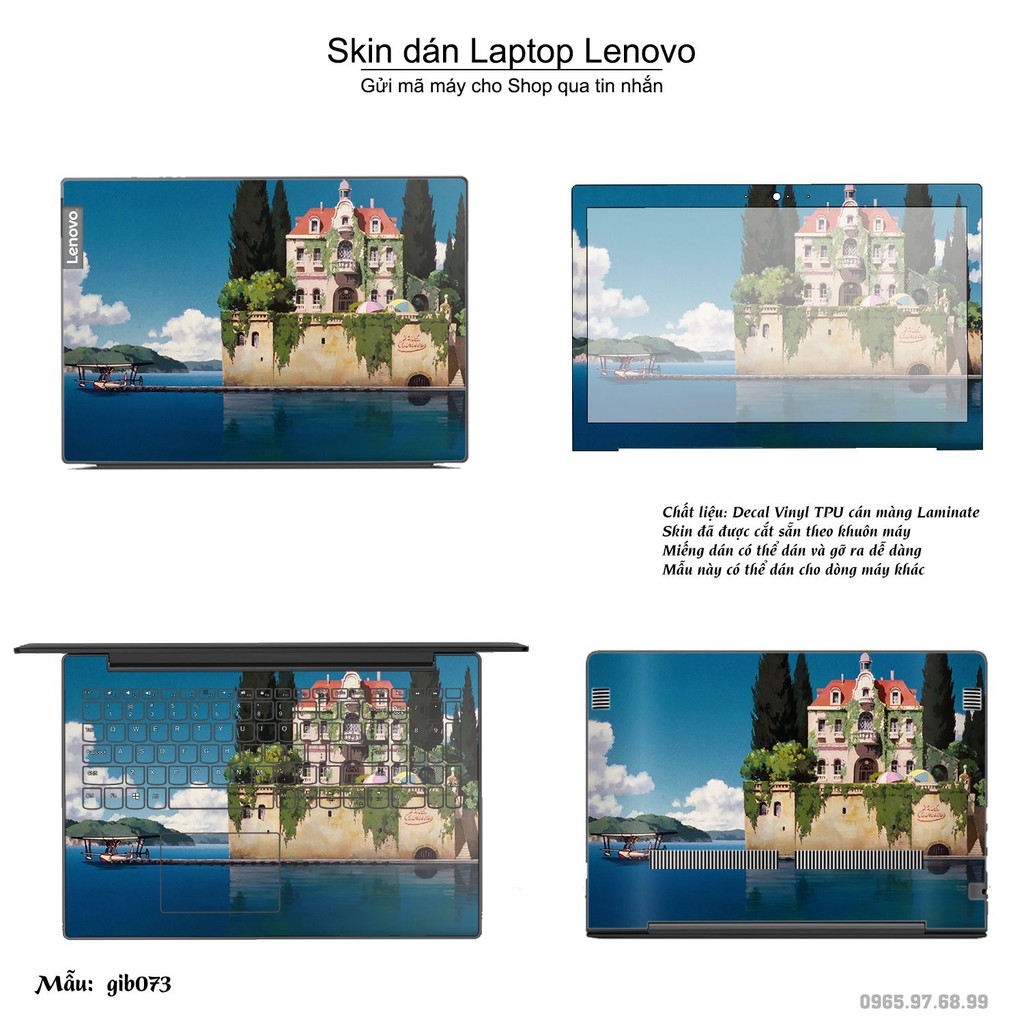 Skin dán Laptop Lenovo in hình Ghibli _nhiều mẫu 11 (inbox mã máy cho Shop)