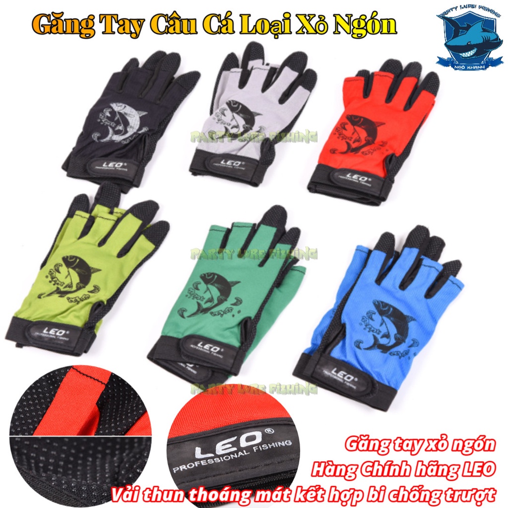 Găng tay xỏ ngón dành cho Ae cần thủ- Hàng chính hãng LEO