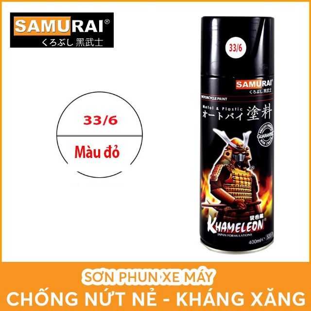 Sơn samurai màu đỏ 33/6