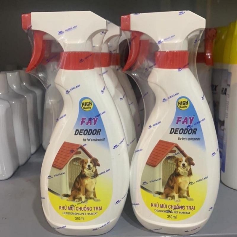 Chai xịt khử mùi chuồng trại Fay DeoDor 350ml/600ml cho chó mèo