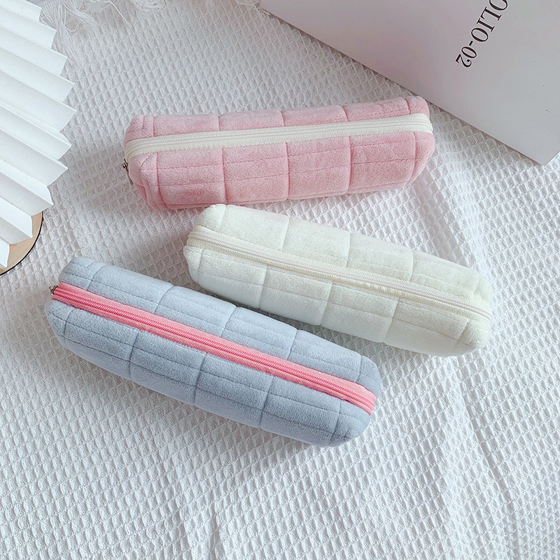 Túi Đựng Bút / Mỹ Phẩm Sức Chứa Lớn Phong Cách Hàn Quốc Tiện Dụng Cho Học Sinh
