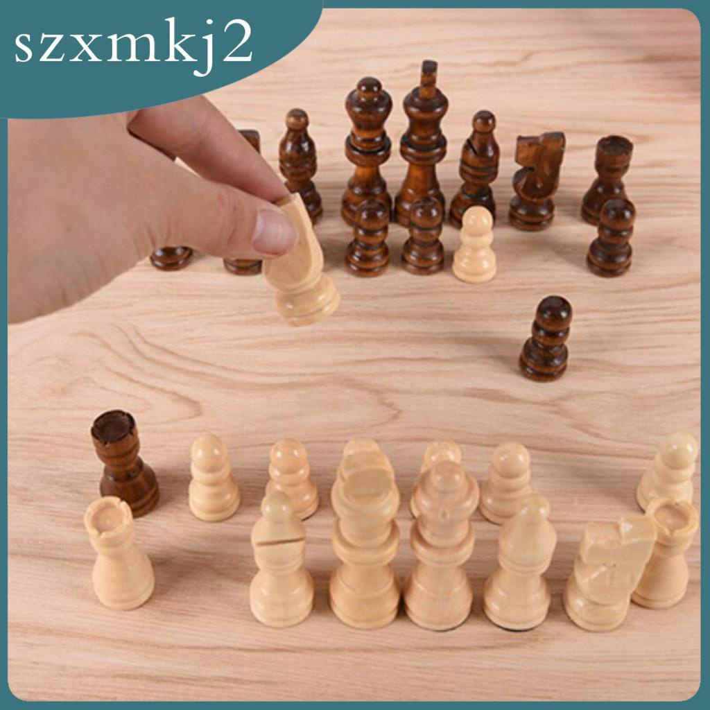 Bộ Bàn Cờ Vua Bằng Gỗ 32x Handmade szxmkj2