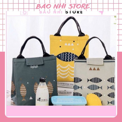 Túi giữ nhiệt đựng thức ăn hình cá ( dán miệng) 88042 BAONHISHOP2202