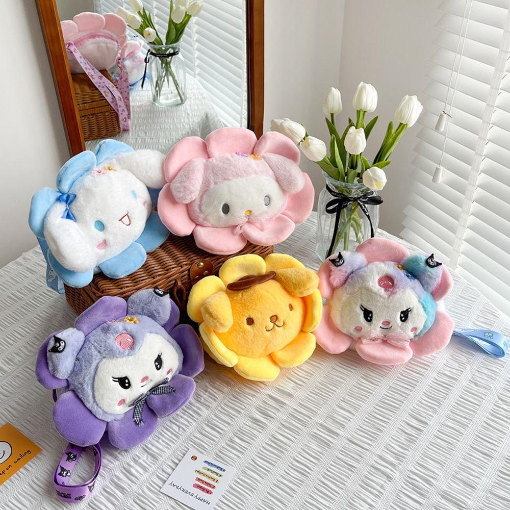 DARNELL Túi Đeo Chéo Hình Thỏ Melody Cinnamoroll Nhồi Bông Dễ Thương