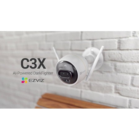 Camera Wifi Ezviz C3X 1080p 2.0M có còi, có đèn, có màu, ống kính kép, báo động chuẩn [hàng chính hãng bh 24 tháng]