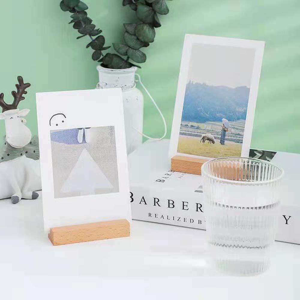 YIYU Giá Đỡ Thẻ Để Bàn Hình Chữ Nhật / Vuông Độc Đáo Trang Trí Tiệc Cưới