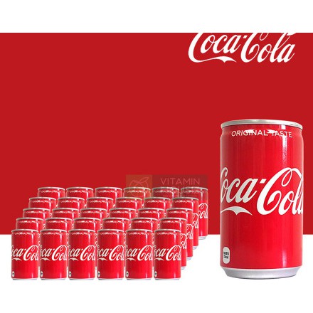 Thùng 30 lon Coca Cola Nhật 160ml