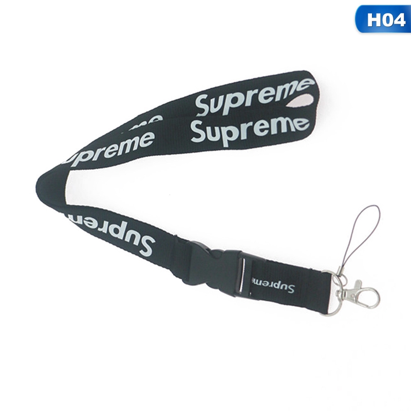 1 Dây Đeo Điện Thoại / Chìa Khóa / Thẻ Id Bằng Nylon In Chữ Supreme Giá Rẻ Nhất