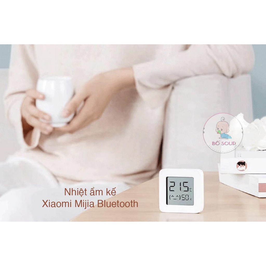 Nhiệt Ẩm Kế Xiaomi Chính Hãng, Kết Nối Bluetooth Với Điện Thoại Shop Bố Soup