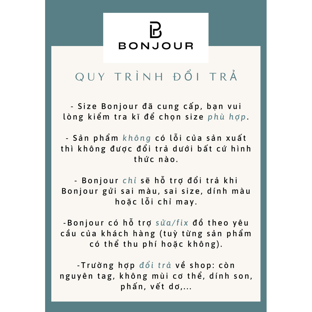 Bonjour Official | Bộ đồ mùa hè Blue Summer | BigBuy360 - bigbuy360.vn