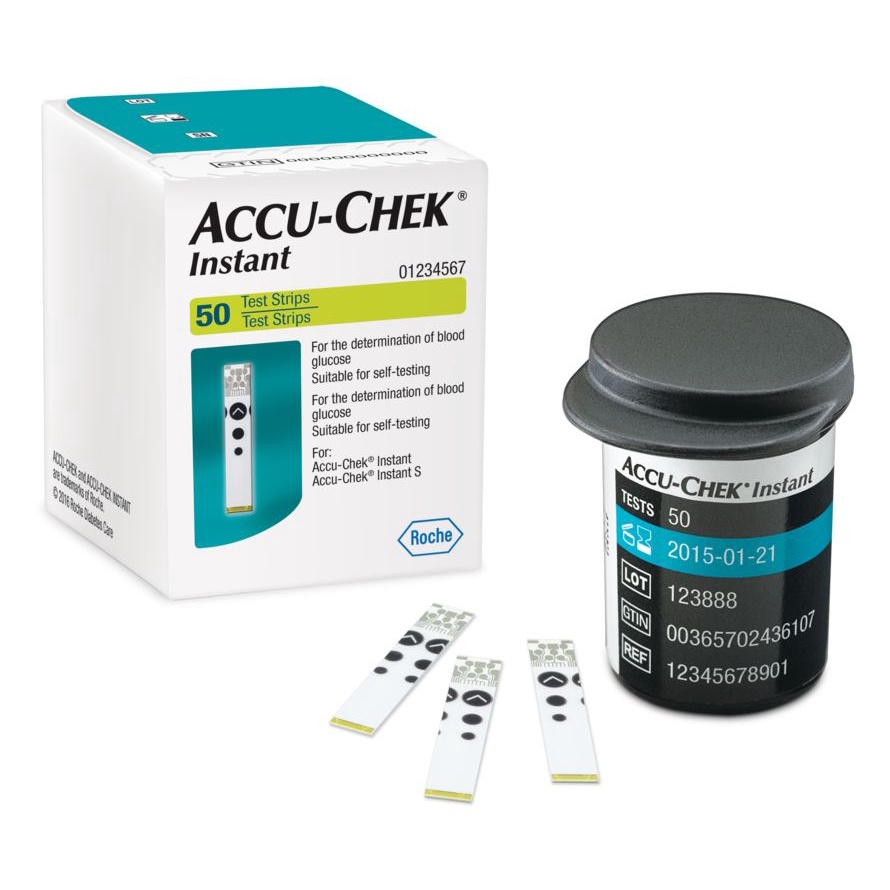 Que thử đường huyết Accu Chek Instant