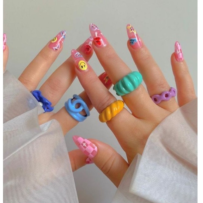 Bộ Nailbox phối màu cá tính 0116