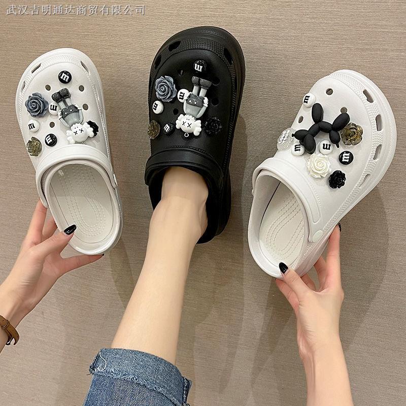 Giày Sandal Đế Dày Tăng Chiều Cao Chống Trượt Đính Búp Bê Hoạt Hình Và Bong Bóng Dễ Thương Thời Trang Mùa Hè Dành Cho Bạn Nữ