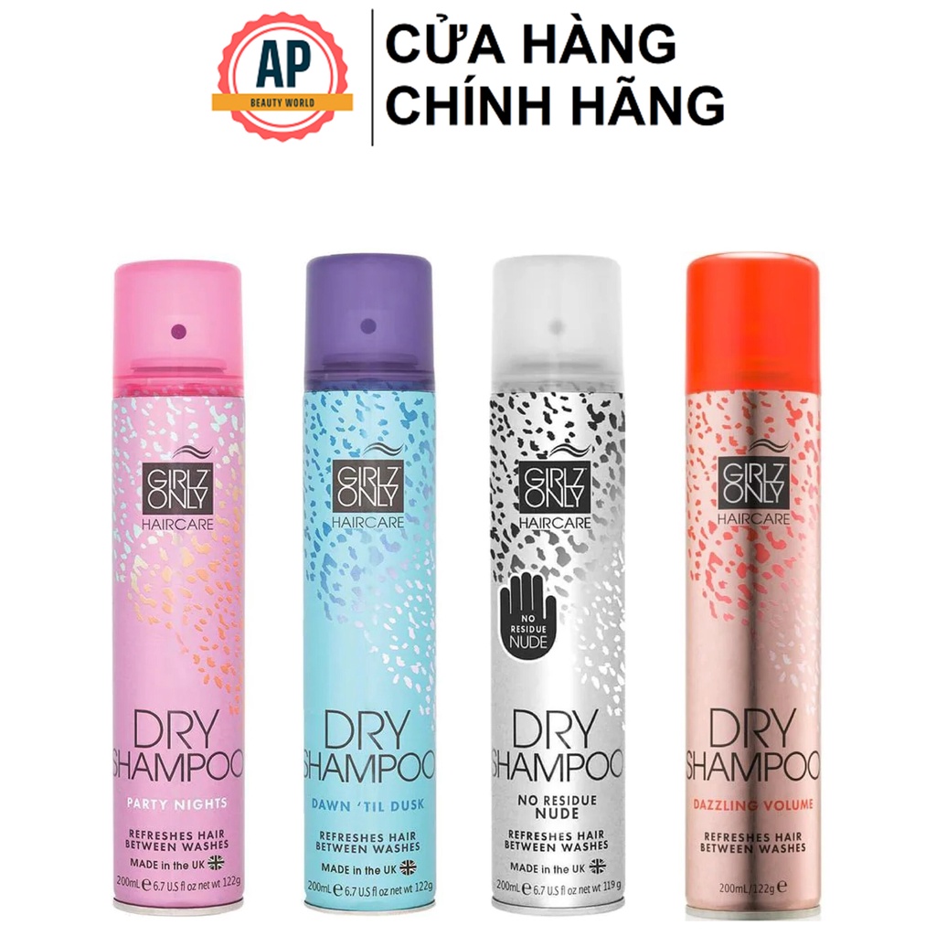 DẦU GỘI KHÔ GIRLZ ONLY 200ML