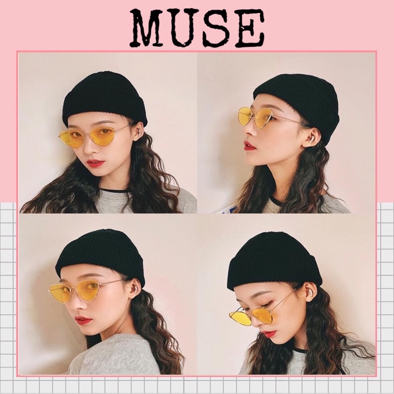 Mũ Len banie uzzang trơn nam nữ thời trang dáng dài 22cm-phụ kiện Muse