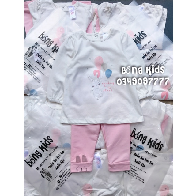 Bộ Thu Bé Gái Thỏ Cầm Bóng Baby Club C&amp;A 4.5kg