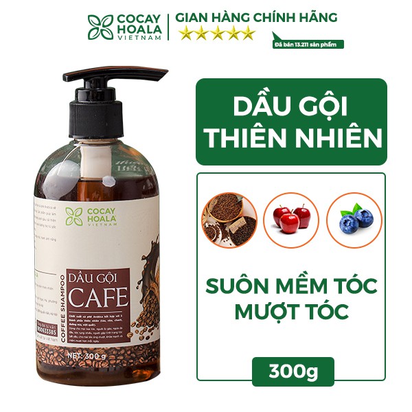 Dầu gội 🍃FREESHIP🍃 Dầu Gội Trị Liệu Tóc Cocayhoala Chiết Xuất Hạt Cà Phê Arabica 300g [dau goi thien nhien]