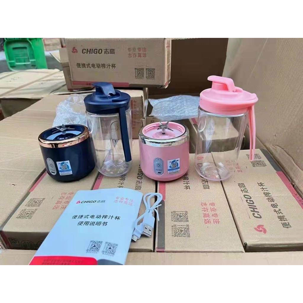 Máy Xay Sinh Tố Máy Xay Hoa Quả Cầm Tay Mini Sạc Pin Đa Năng 300Ml 6 Lưỡi Juicing Cup An Toàn Và Tiện Lợi