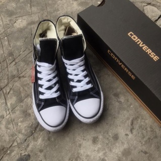 GIÀY C-V CLASSIC ĐEN CAO CỔ (Full box, tag)