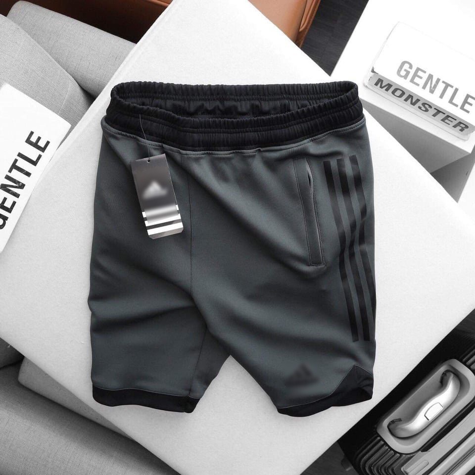 Quần Short Nam Thể Thao Cao Cấp Chất Thun Poly Dày Dặn , Quần Đùi Nam Phong Cách Trẻ Trung