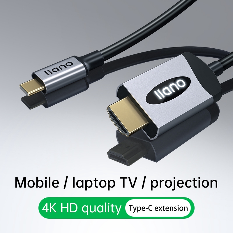 Dây cáp điều hợp Illano LCH2018B chuyển đổi video loại C tới HDMI 1.8m