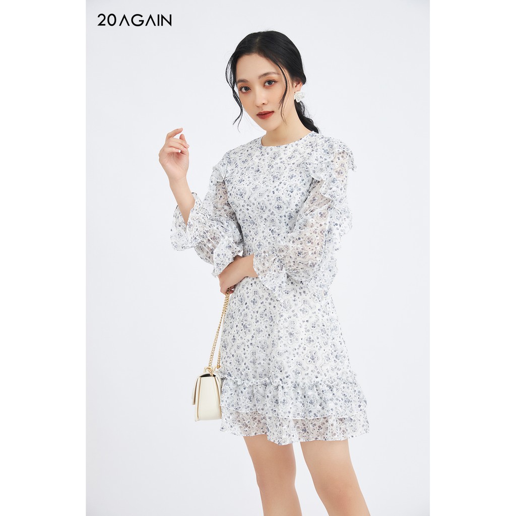 Đầm xòe dài tay gấu 2 tầng bèo - 20 Again - DEC0054 | BigBuy360 - bigbuy360.vn