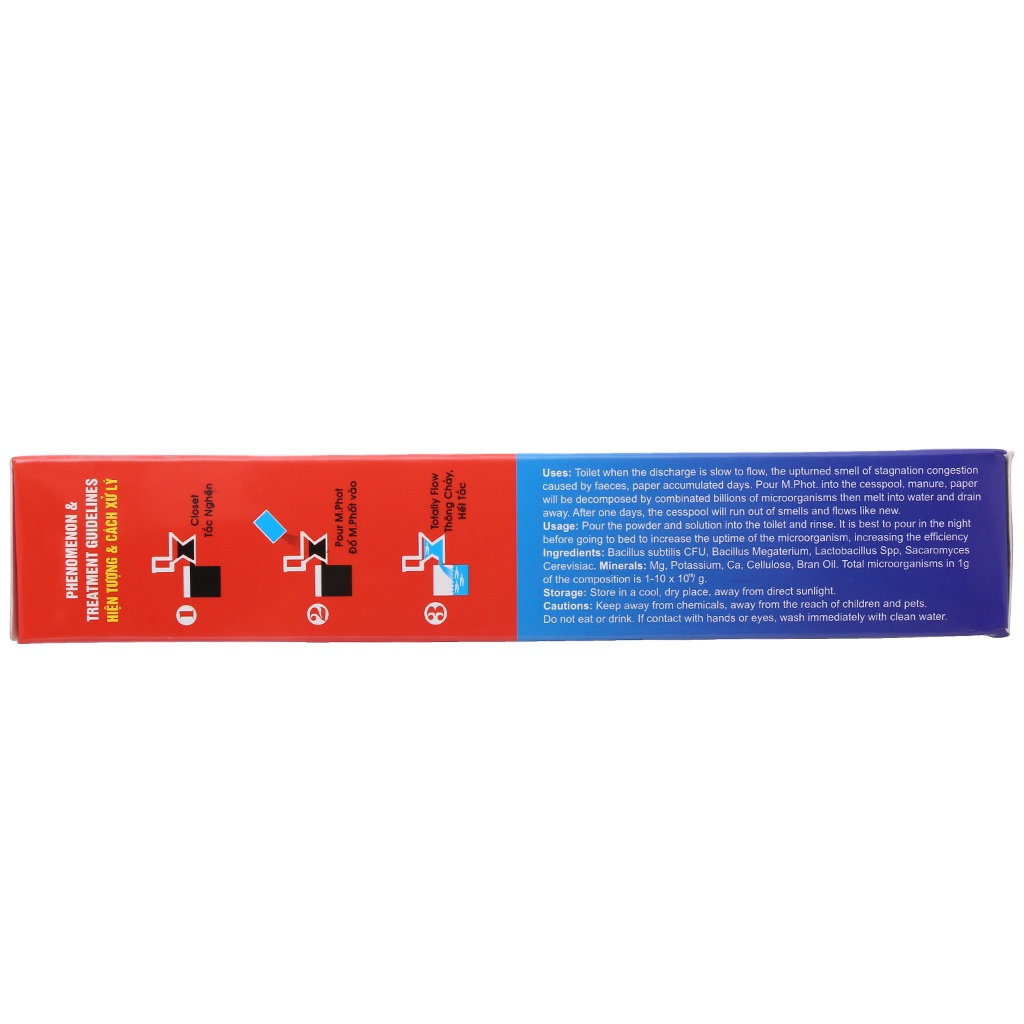 Bộ 4 hộp Thông tắc hầm cầu M. Phốt Hando 250g