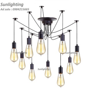 ĐÈN THẢ CHÂN NHỆN MỀM TRANG TRÍ NHÀ Ở, PHÒNG, QUÁN CAFE ( GIÁ CHƯA BAO GỒM BÓNG ĐÈN )