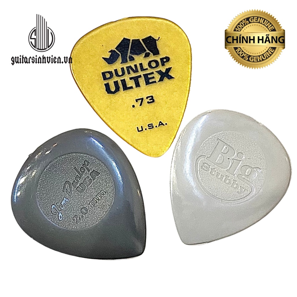 Pick Gãy Đàn Guitar Dunlop Nhiều Mẫu Mã - Chính Hãng Mỹ - Ultex - Maxgrip - Jimdunlop - big stubby