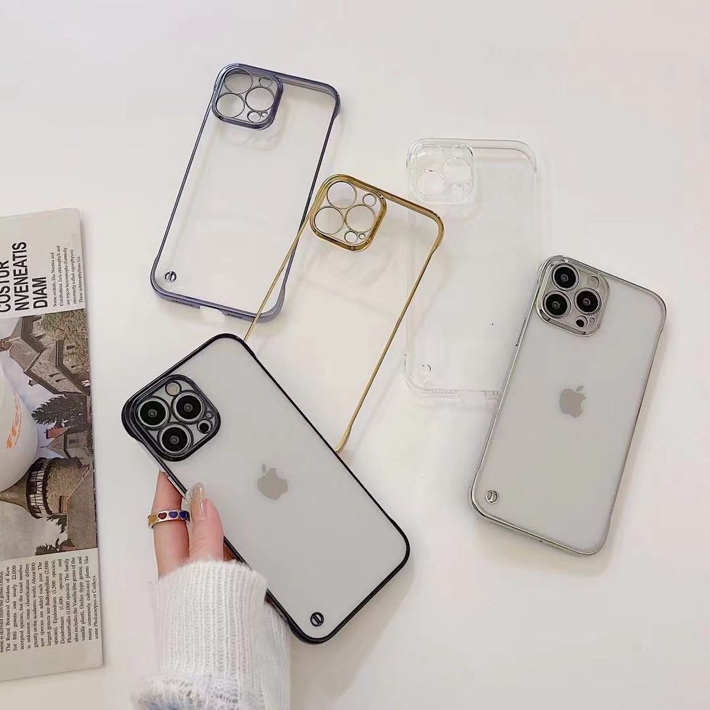 Ốp Điện Thoại Siêu Mỏng Mạ Điện Không Viền Cho iPhone 7p / 8p / x / xs / xsmax / 11 / 12 / 13 / pro / promax