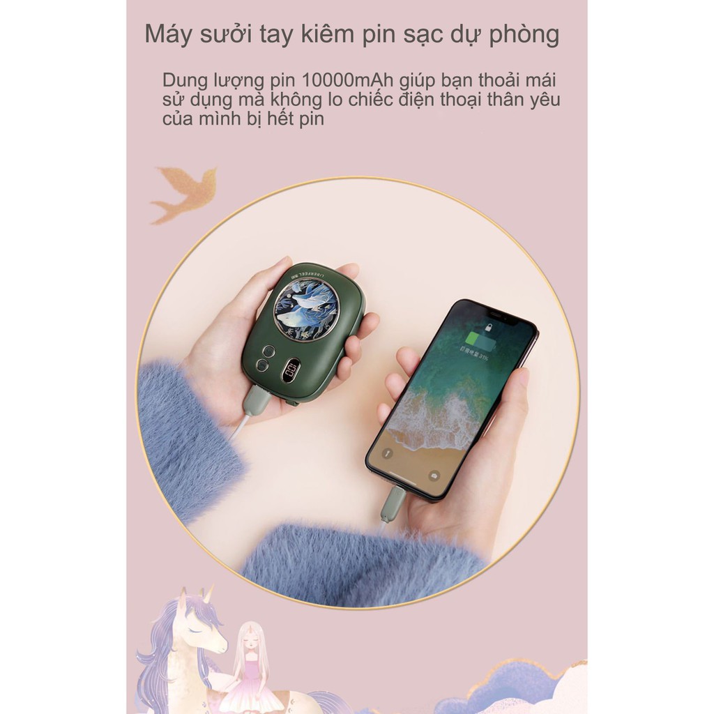 Máy sưởi tay kiêm sạc dự phòng Xiaomi Liberfeel 10000mAh T-46