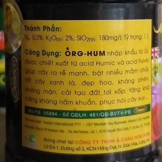 ORG HUM - Bung Rễ, Bật Mầm (chai 100ml)