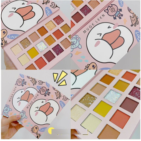 Muge Leen Con Vịt - Bảng phấn mắt nhũ lì 18 Ô | BigBuy360 - bigbuy360.vn