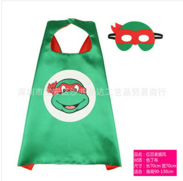 SALE Áo choàng Siêu nhân kèm mặt nạ cho bé freesize 90-130cm